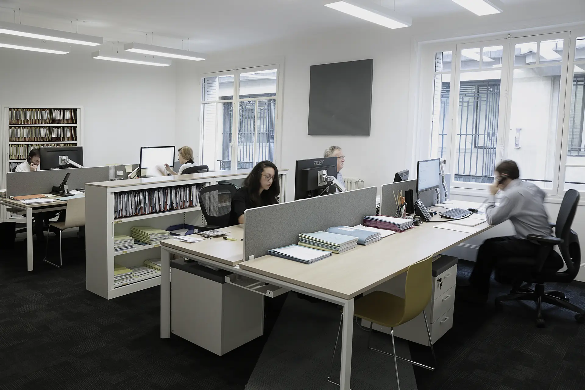 equipe cat gestion, open space, assurance transport, paris